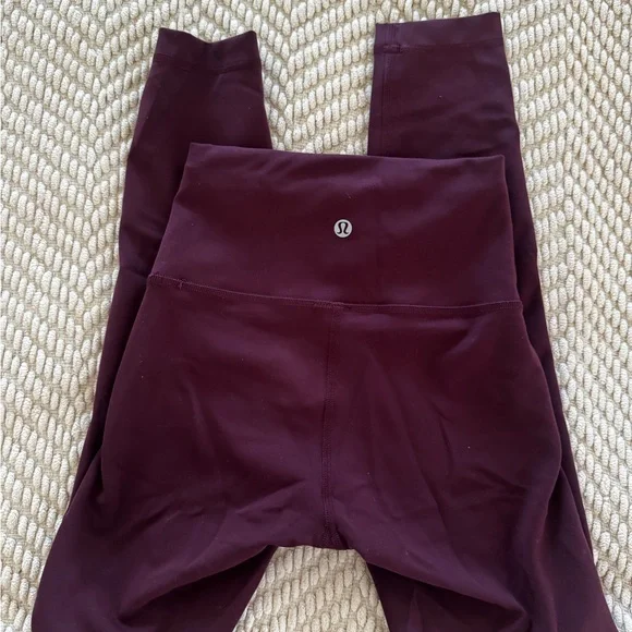 lululemon athletica Burgundy Leggings - Picture 1 of 1